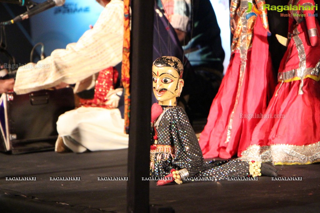 Puppetry Performance - A Workshop Kathputli Performance by Jagadish Bhatt and Troupe at Rock Heights, Hitec City, Hyderabad