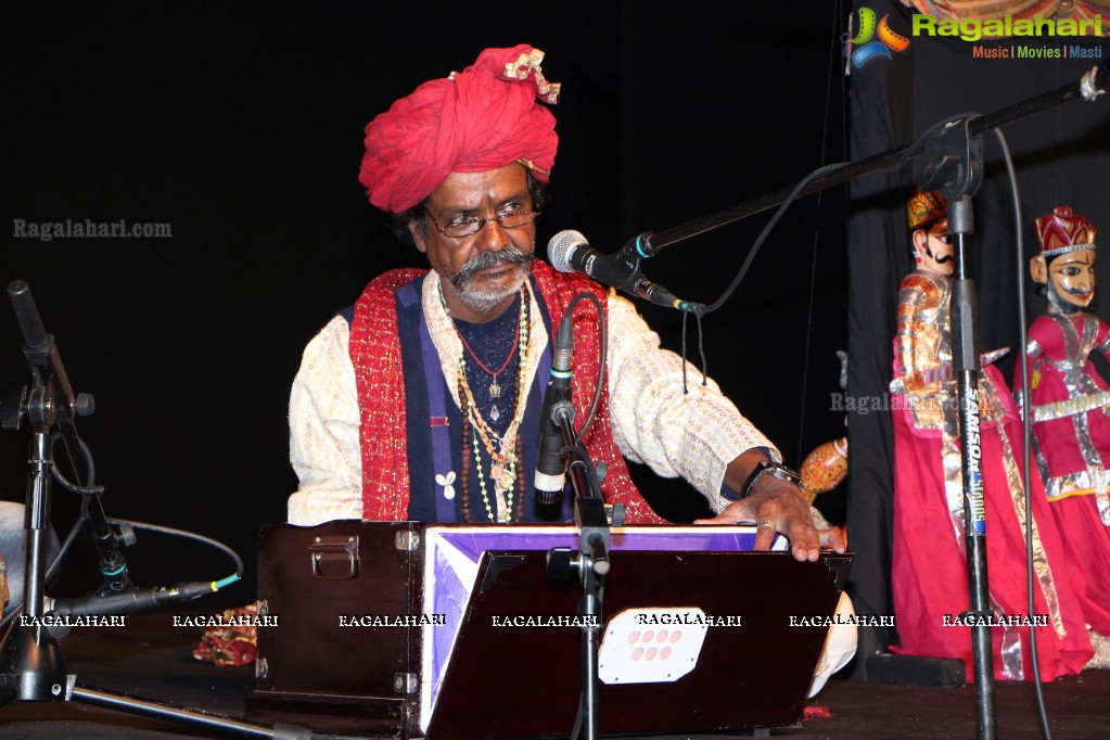 Puppetry Performance - A Workshop Kathputli Performance by Jagadish Bhatt and Troupe at Rock Heights, Hitec City, Hyderabad