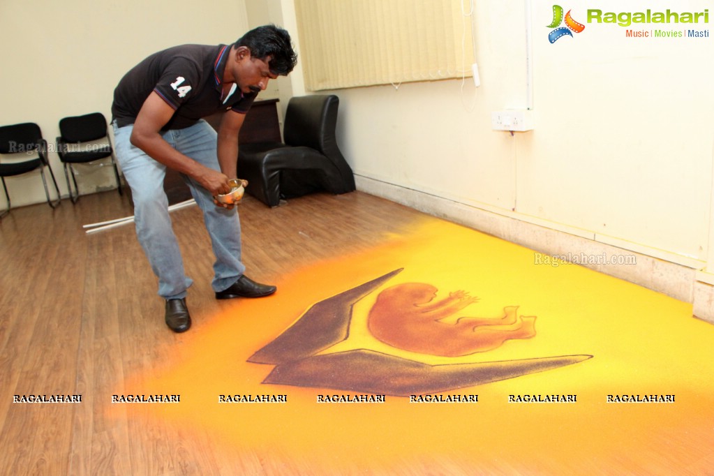 Go Rangoli - Guinness Book of World Record Attempt for Largest Rangoli at Marks Media Center