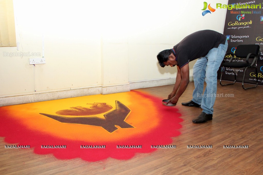 Go Rangoli - Guinness Book of World Record Attempt for Largest Rangoli at Marks Media Center