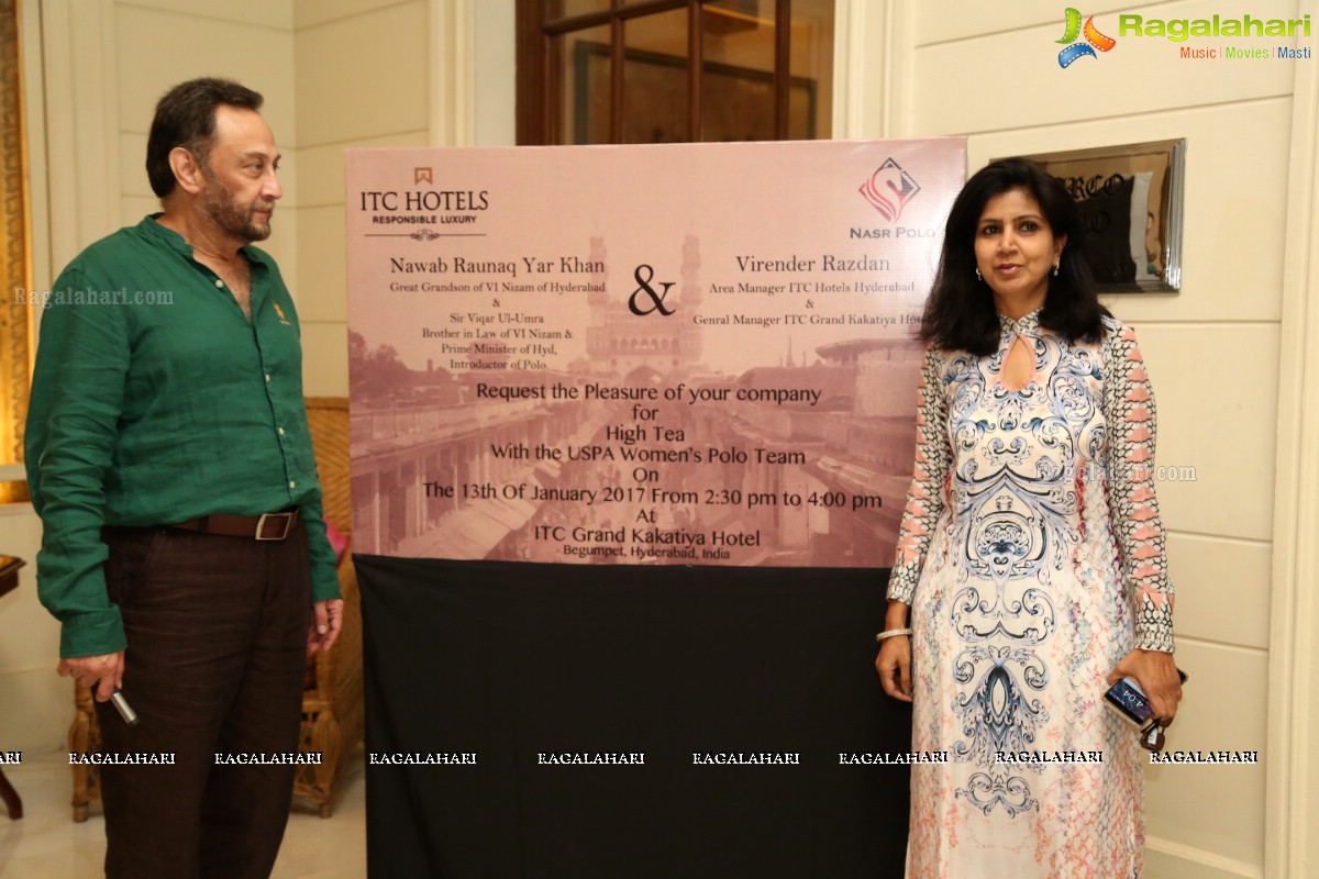 Raunaq Yar Khan's hosts High Tea for The USPA Women's Polo Team at ITC Grand Kakatiya