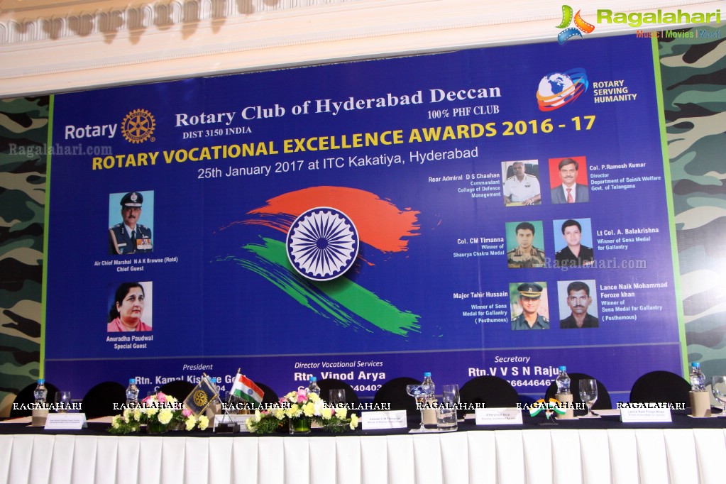 Rotary Vocational Excellence Award 2016-17 at ITC Grand Kakatiya