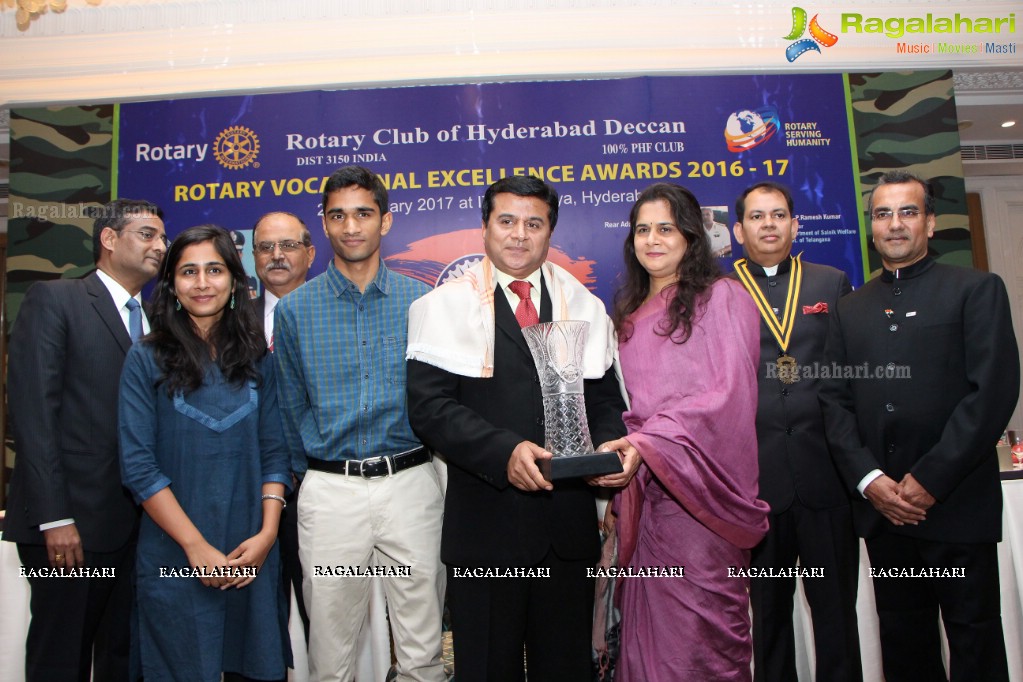 Rotary Vocational Excellence Award 2016-17 at ITC Grand Kakatiya