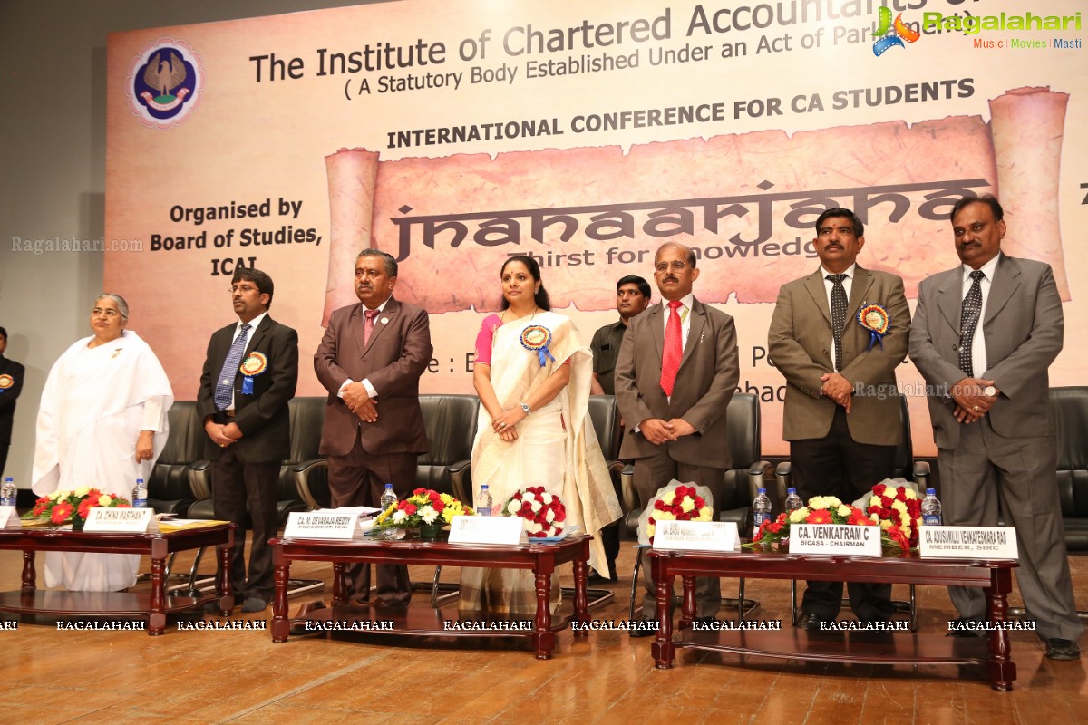 Kalvakuntla Kavitha inaugurates International Conference for CA Students, Hyderabad