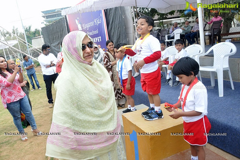 Sports Fiesta 2017 at Kangaroo Kids Pre-School, Shaikpet, Hyderabad