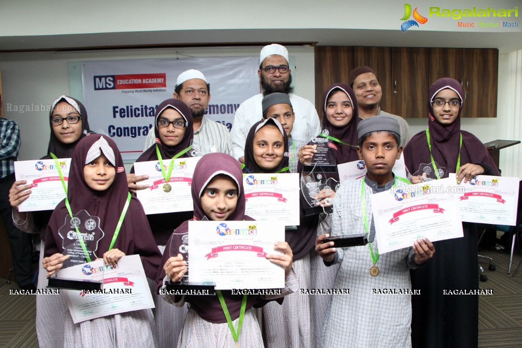 Awards for Students of MS Creative School at National Science Fair-Chennai