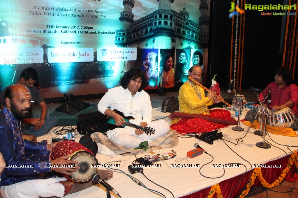 Smritiyaan Concert in Memory of Legendary Tabla Wizard Late Pandit Chatur Lal at Ravindra Bharathi, Hyderabad