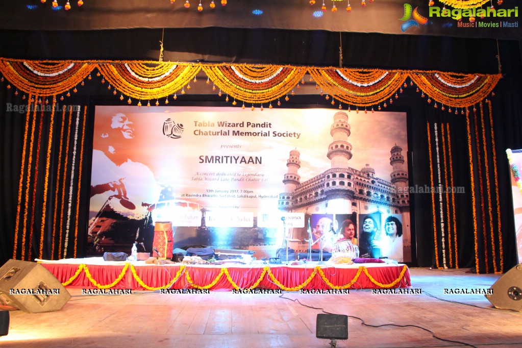 Smritiyaan Concert in Memory of Legendary Tabla Wizard Late Pandit Chatur Lal at Ravindra Bharathi, Hyderabad