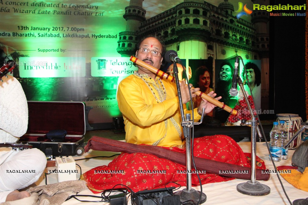 Smritiyaan Concert in Memory of Legendary Tabla Wizard Late Pandit Chatur Lal at Ravindra Bharathi, Hyderabad