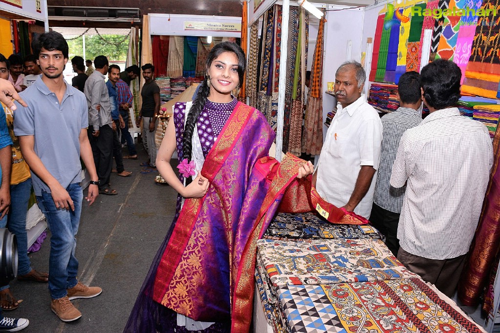 Veena inaugurates Silk India Expo at Vijayawada