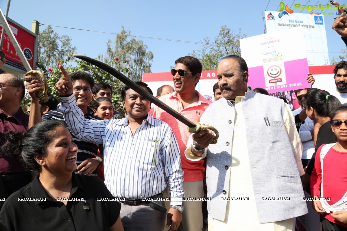 Oakridge Hospitals Swasth Bharath - Walkathon at KBR Park, Hyderabad