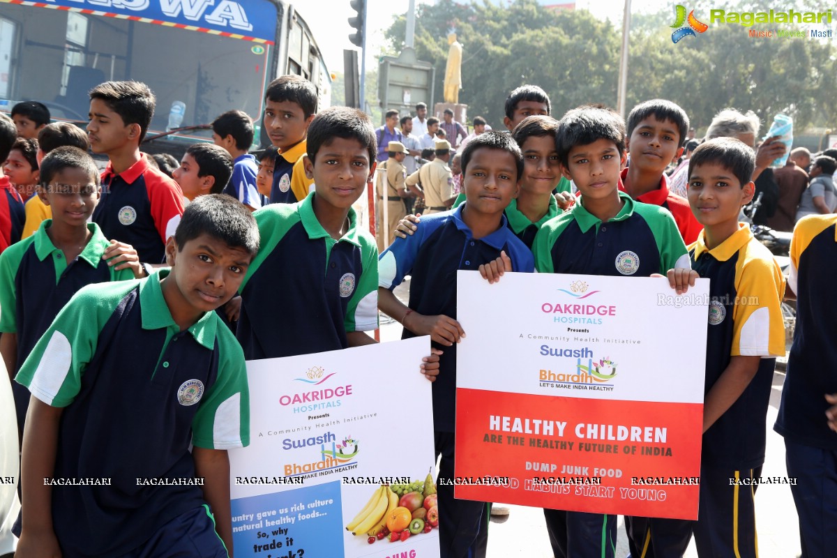 Oakridge Hospitals Swasth Bharath - Walkathon at KBR Park, Hyderabad