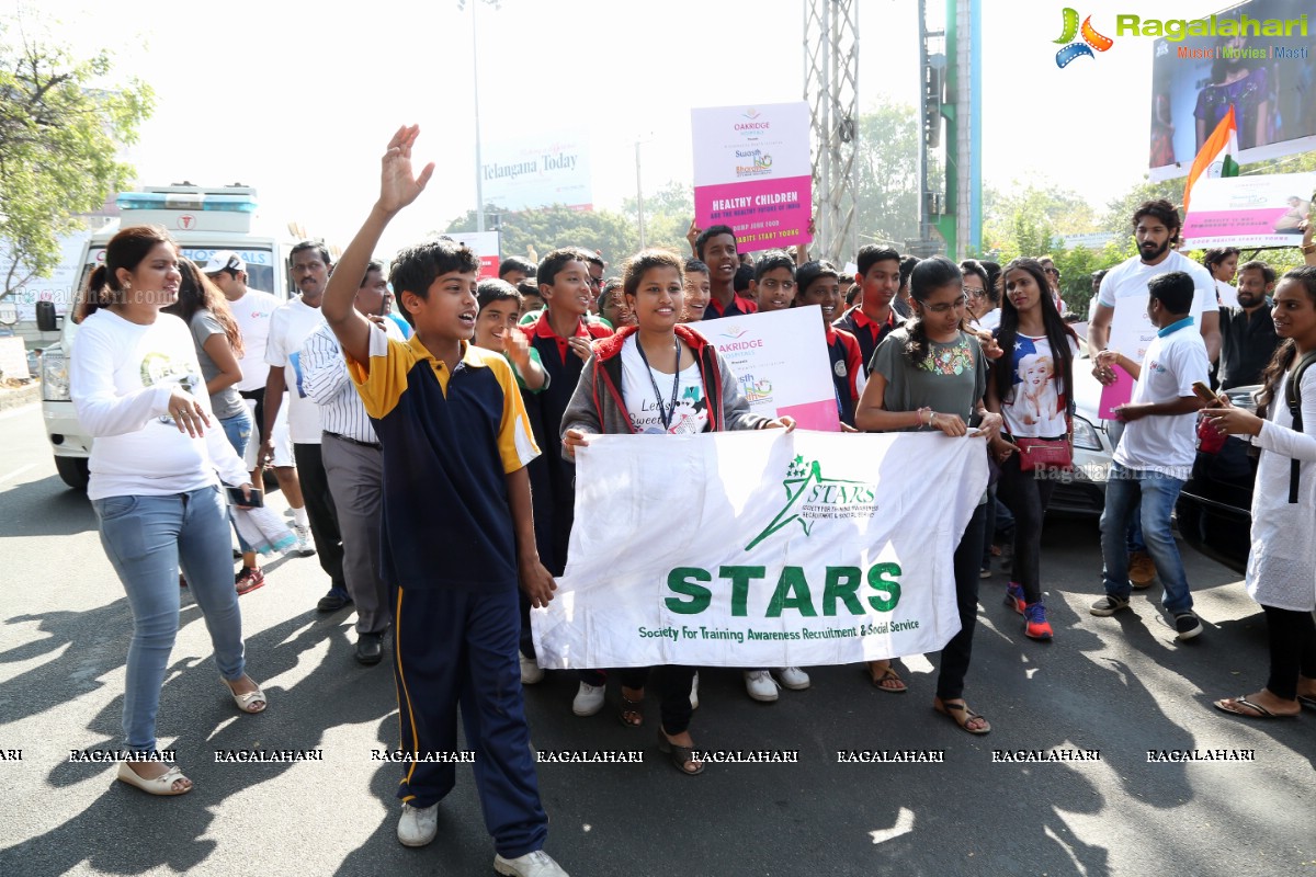 Oakridge Hospitals Swasth Bharath - Walkathon at KBR Park, Hyderabad