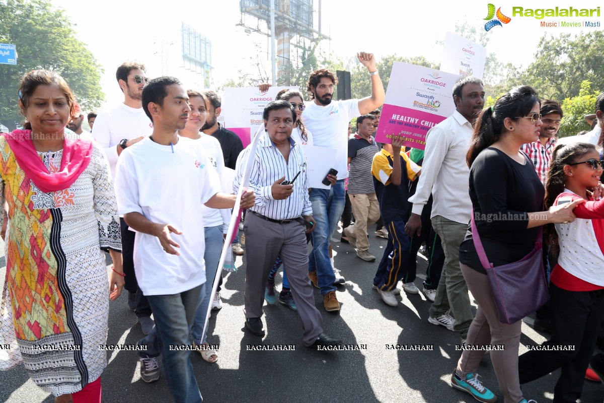 Oakridge Hospitals Swasth Bharath - Walkathon at KBR Park, Hyderabad