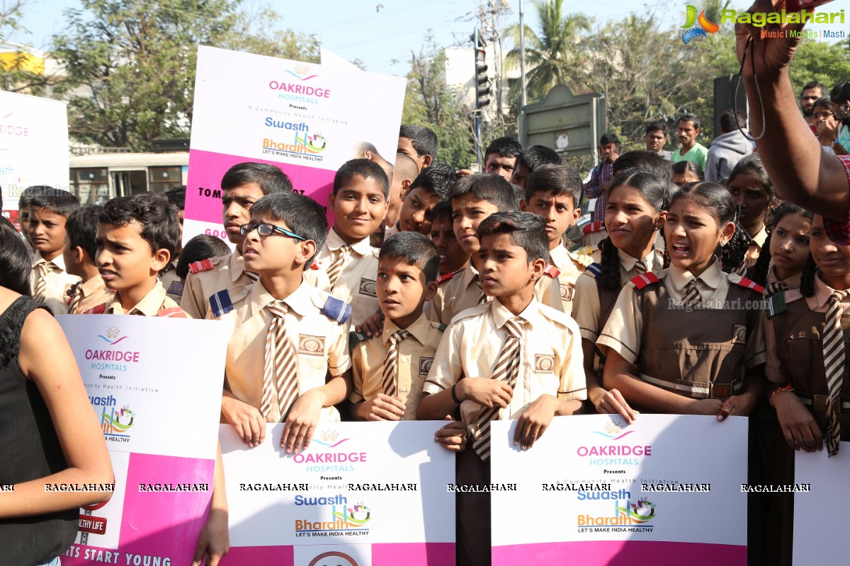 Oakridge Hospitals Swasth Bharath - Walkathon at KBR Park, Hyderabad