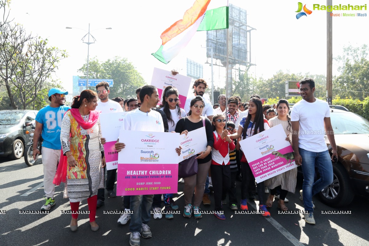 Oakridge Hospitals Swasth Bharath - Walkathon at KBR Park, Hyderabad