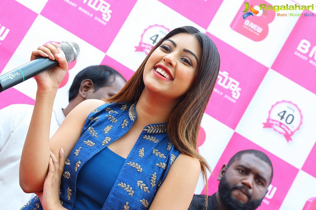 Anu Emmanuel launches B New Mobile Store at Bapatla