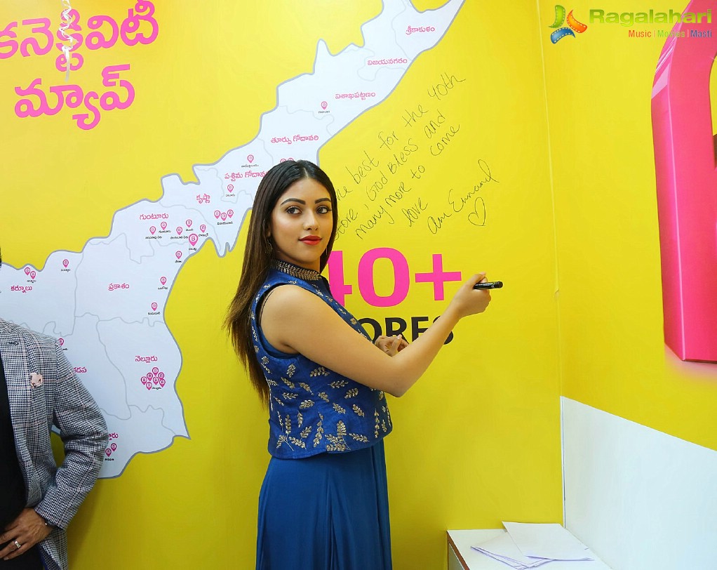 Anu Emmanuel launches B New Mobile Store at Bapatla