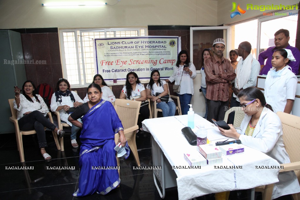 Free Medical Health Camp by Lions Club of Hyderabad Petals