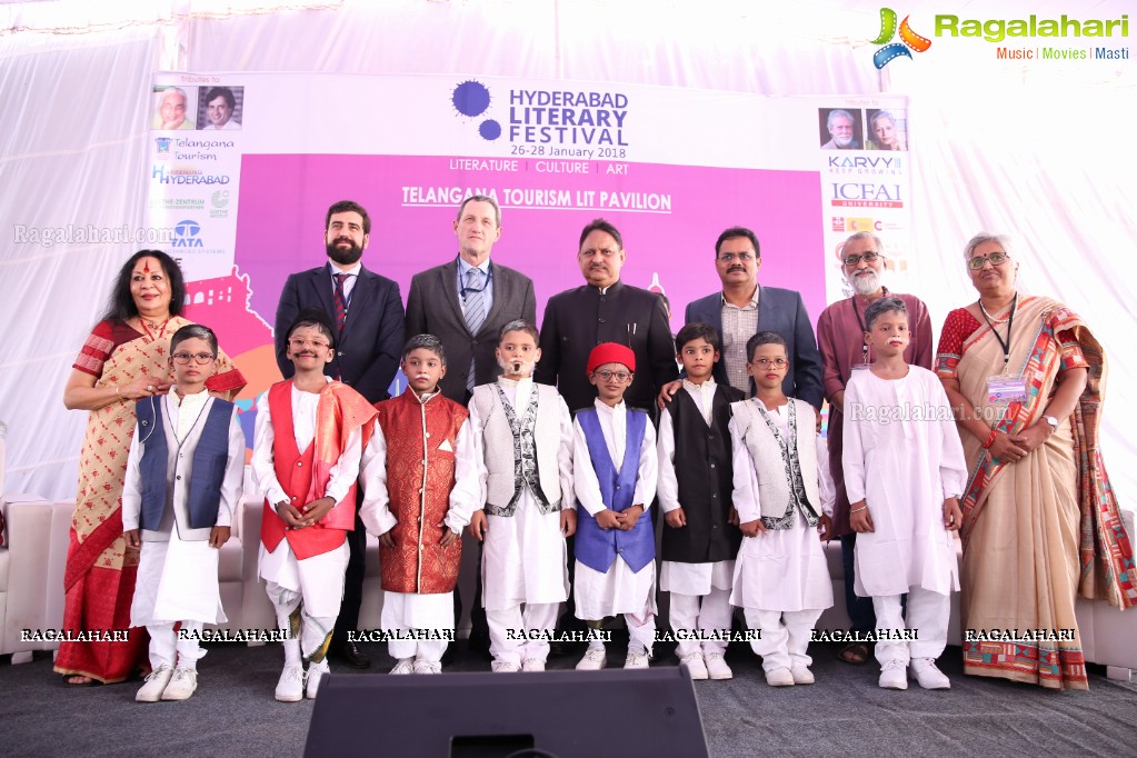 Hyderabad Literary Fest 2018 (Day 1) at The Hyderabad Public School, Begumpet