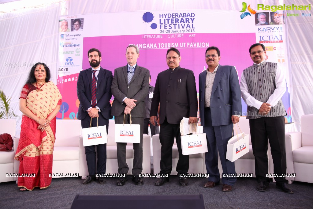 Hyderabad Literary Fest 2018 (Day 1) at The Hyderabad Public School, Begumpet