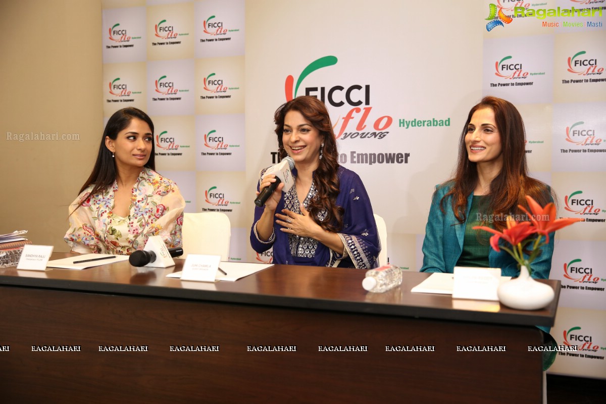 Young FICCI Ladies Organization (YFLO) Tete-A-Tete with Juhi Chawla at Park Hyatt