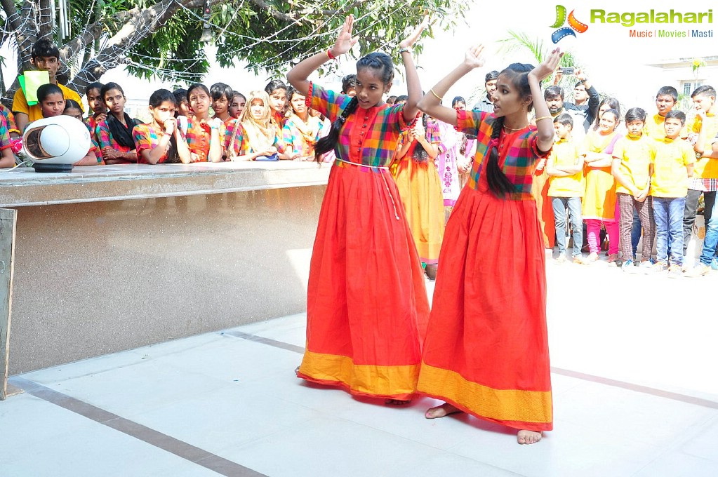 Lakshmi Manchu Celebrates Sankranthi with Kids From Govt. Schools