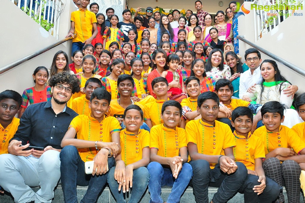 Lakshmi Manchu Celebrates Sankranthi with Kids From Govt. Schools