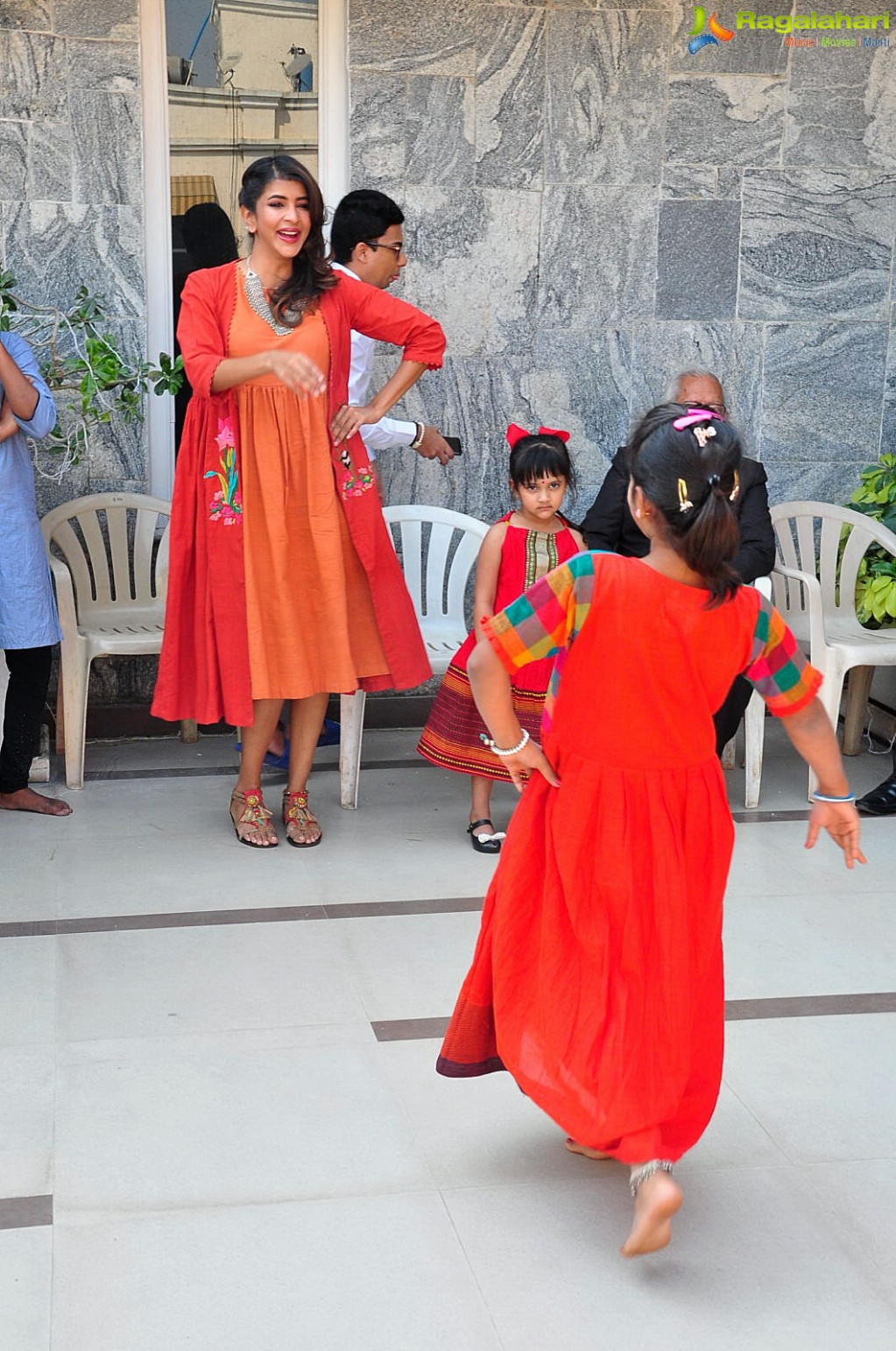 Lakshmi Manchu Celebrates Sankranthi with Kids From Govt. Schools