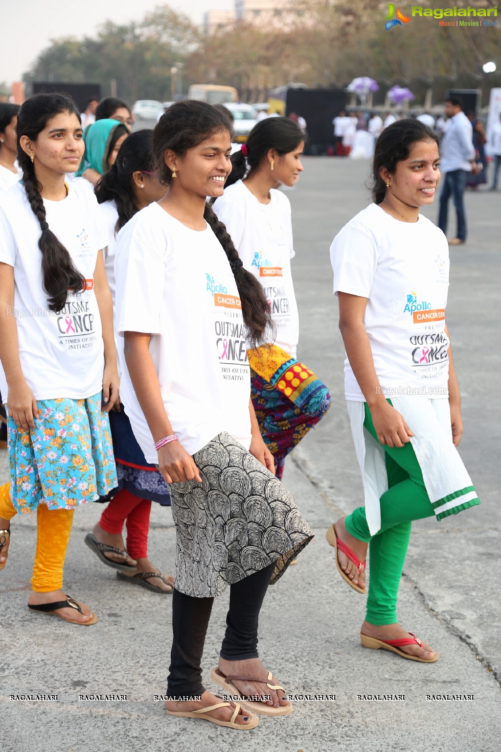 Out Smart Cancer - Life Again Foundation Walkathon at Gachibowli Stadium