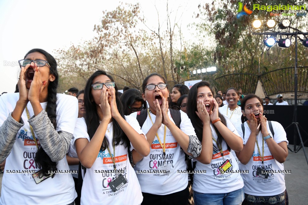 Out Smart Cancer - Life Again Foundation Walkathon at Gachibowli Stadium