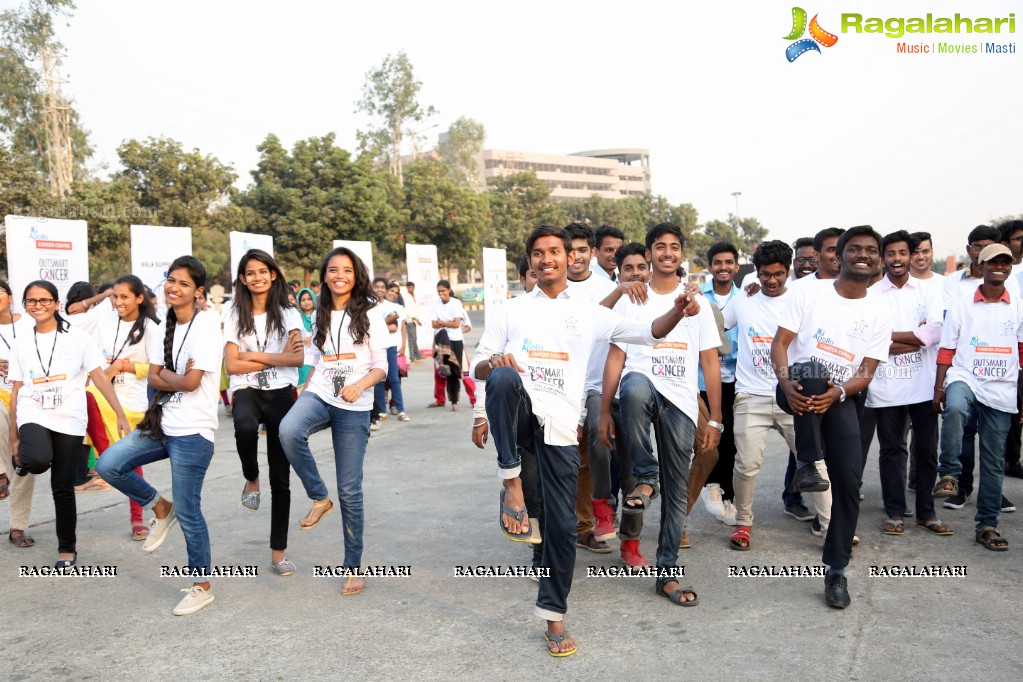 Out Smart Cancer - Life Again Foundation Walkathon at Gachibowli Stadium