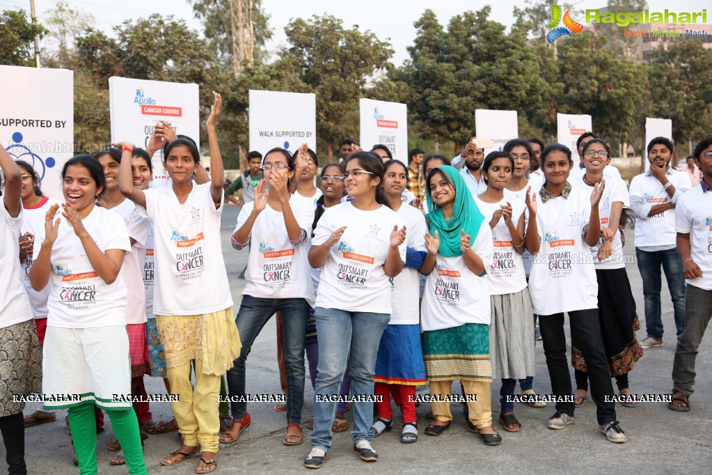 Out Smart Cancer - Life Again Foundation Walkathon at Gachibowli Stadium