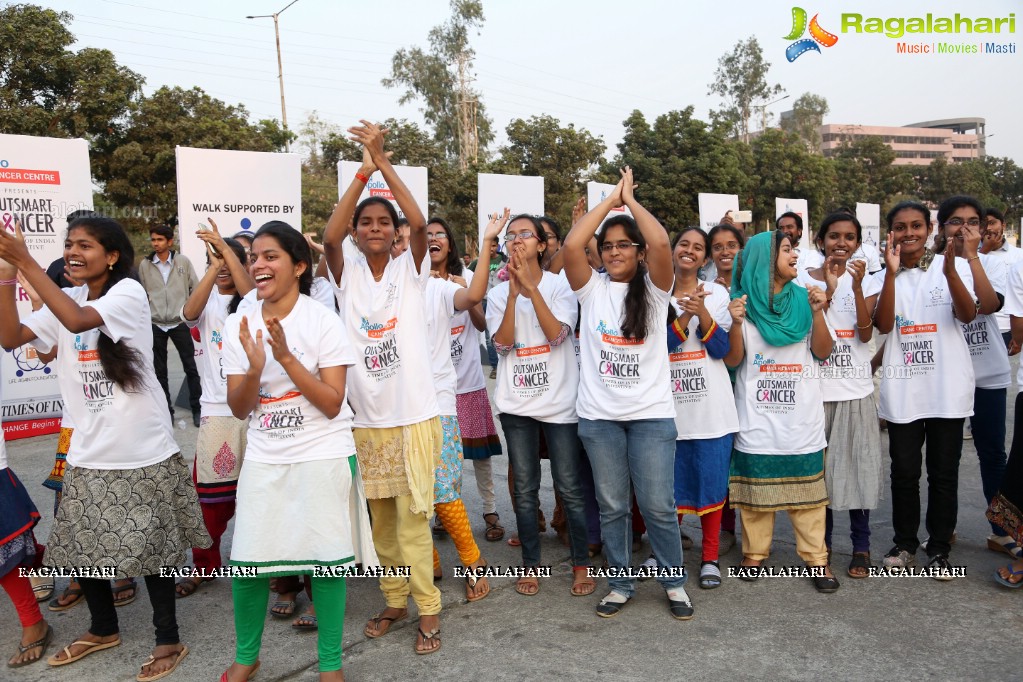 Out Smart Cancer - Life Again Foundation Walkathon at Gachibowli Stadium