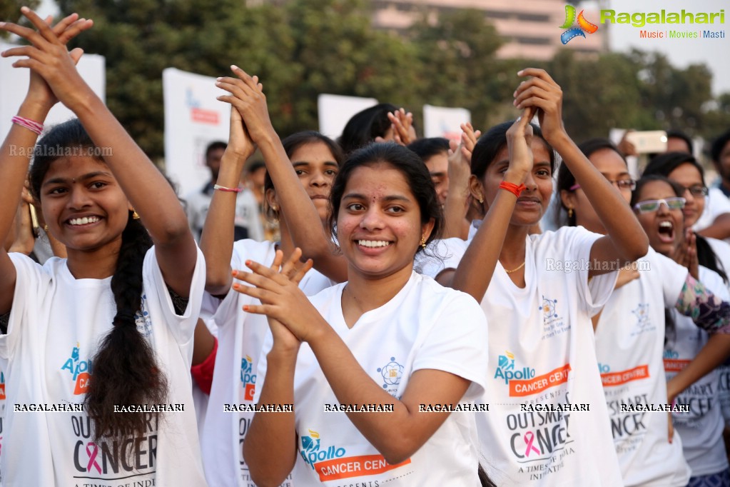 Out Smart Cancer - Life Again Foundation Walkathon at Gachibowli Stadium