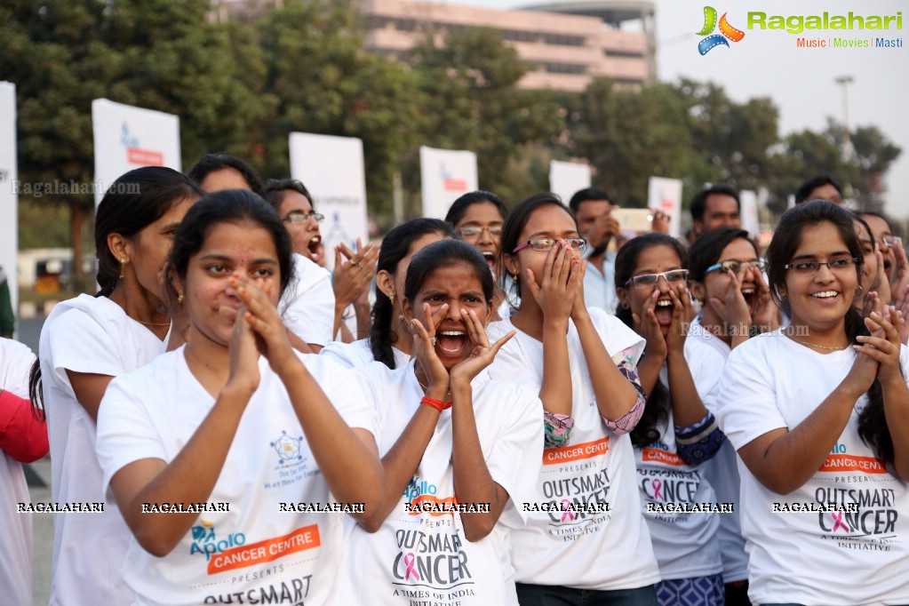 Out Smart Cancer - Life Again Foundation Walkathon at Gachibowli Stadium