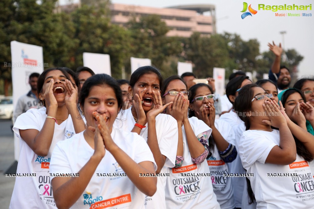 Out Smart Cancer - Life Again Foundation Walkathon at Gachibowli Stadium