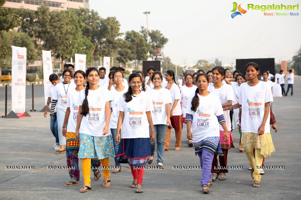 Out Smart Cancer - Life Again Foundation Walkathon at Gachibowli Stadium