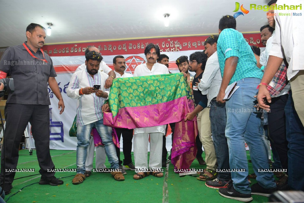 Pawan Kalyan at Puttaparthi Temple, Hospital and Dharmavaram Meeting with Handloom Weavers