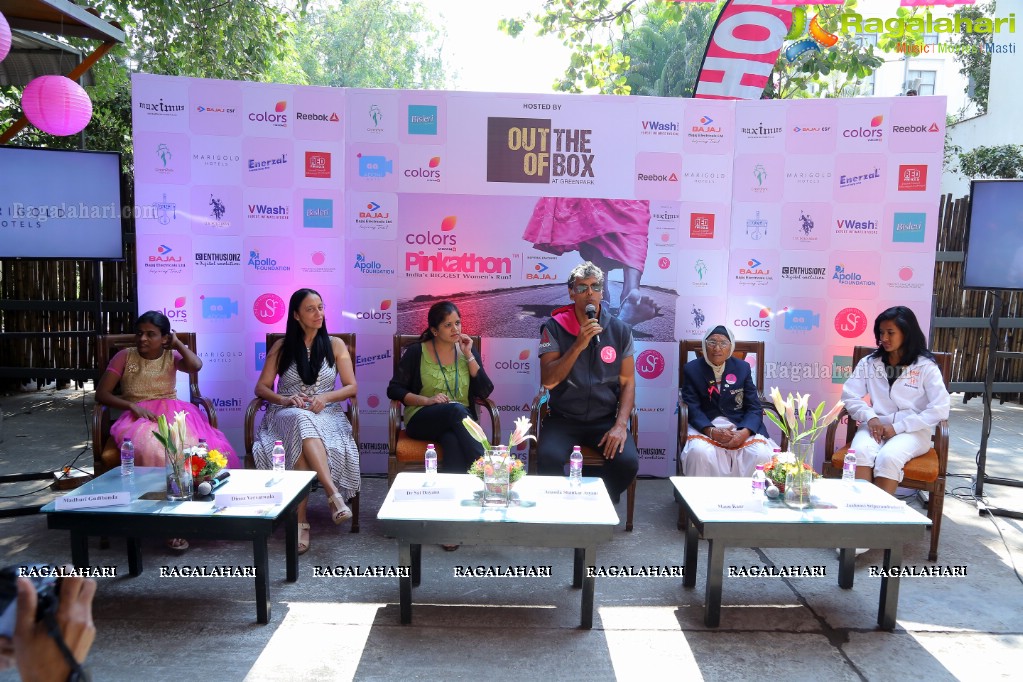 Pinkathon Hyderabad 2018 Announcement Press Conference at Green Park