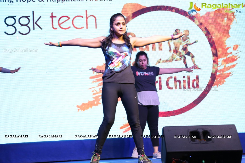 Run For Girl Child by Seva Bharathi at Gachibowli Stadium, Hyderabad