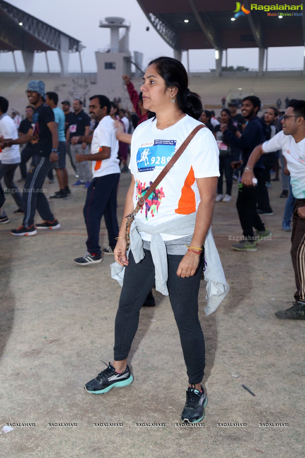 Run For Girl Child by Seva Bharathi at Gachibowli Stadium, Hyderabad