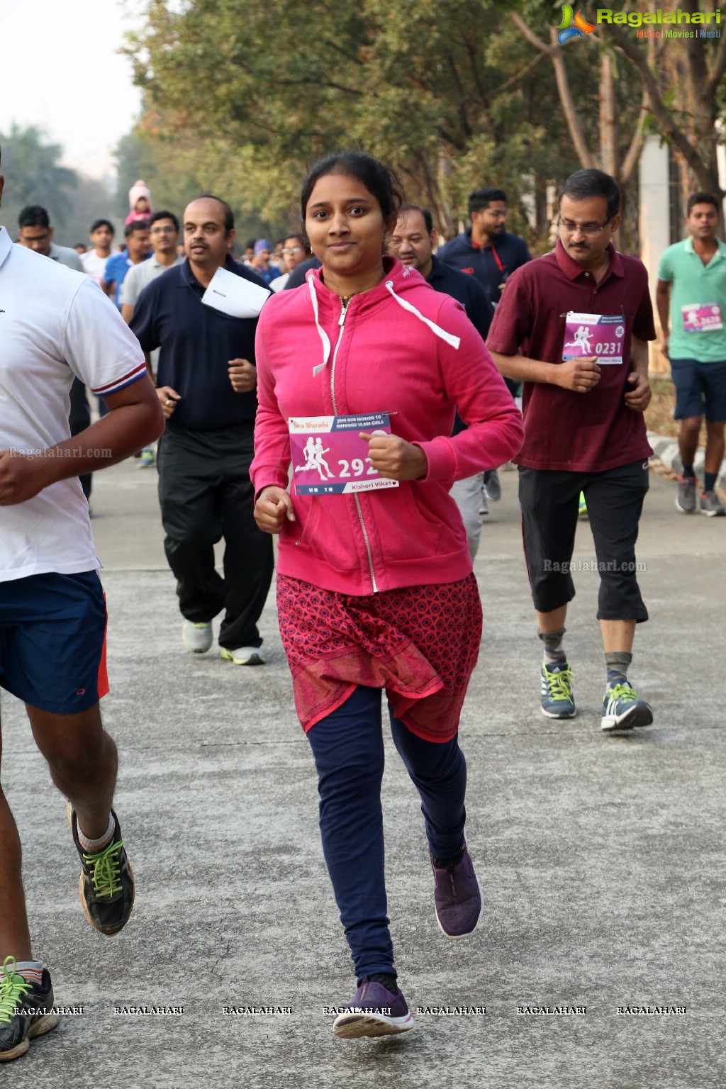 Run For Girl Child by Seva Bharathi at Gachibowli Stadium, Hyderabad