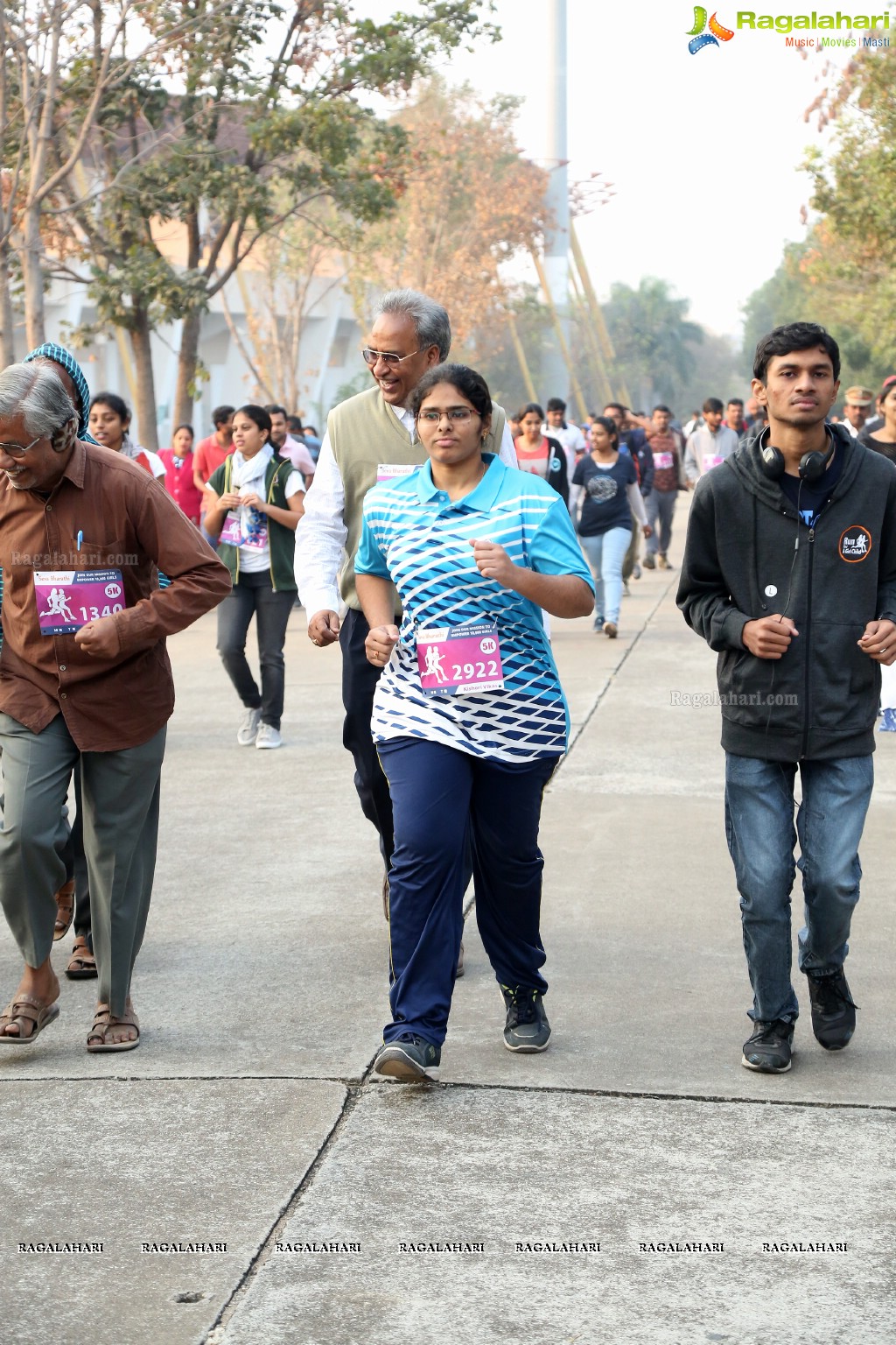 Run For Girl Child by Seva Bharathi at Gachibowli Stadium, Hyderabad