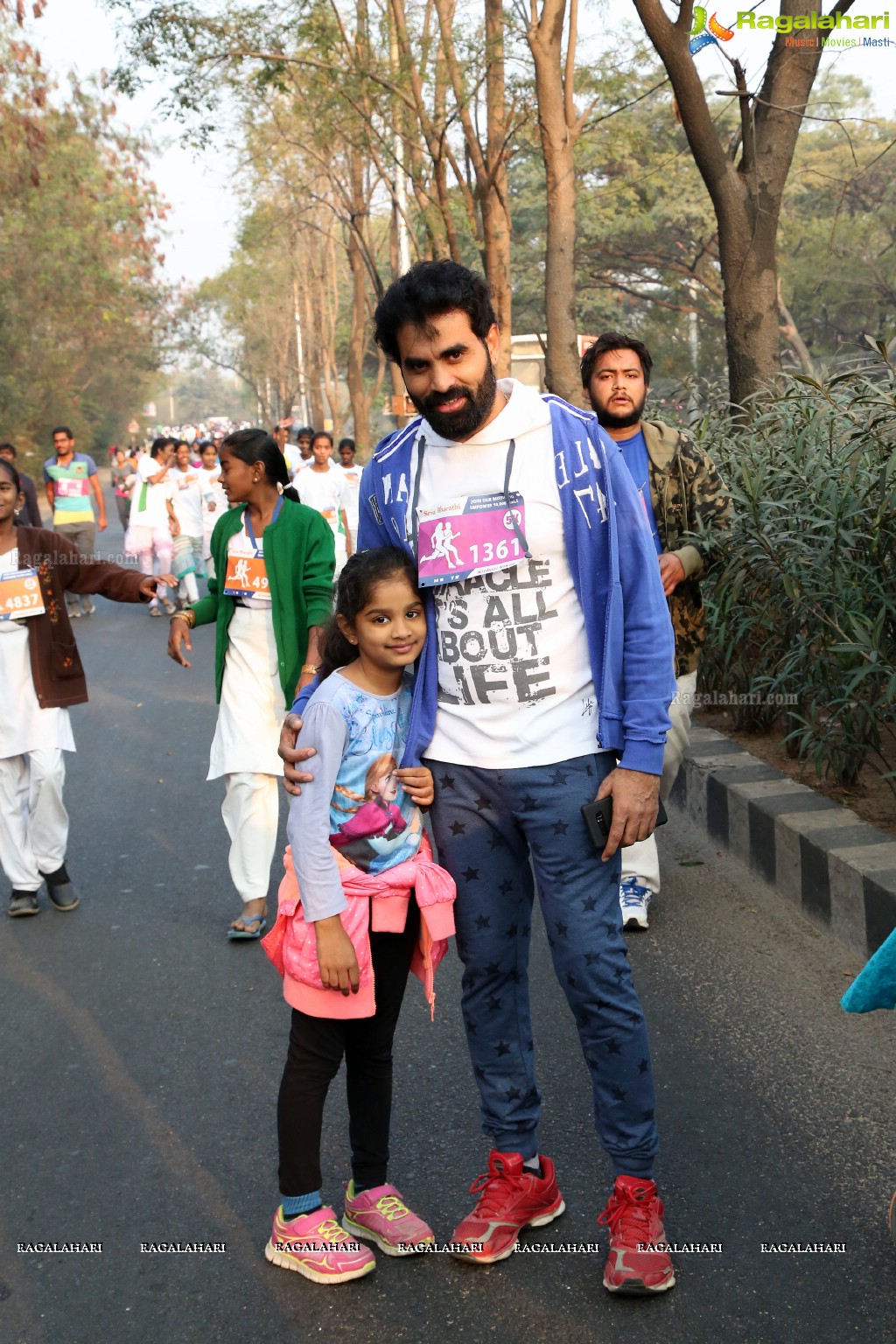 Run For Girl Child by Seva Bharathi at Gachibowli Stadium, Hyderabad