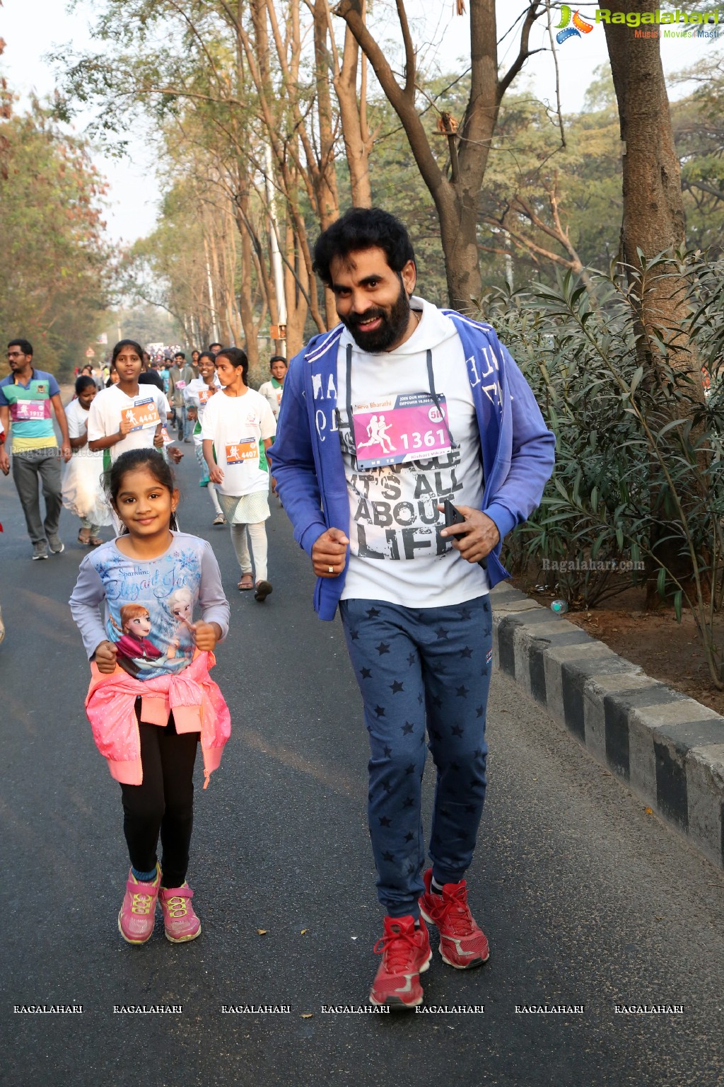 Run For Girl Child by Seva Bharathi at Gachibowli Stadium, Hyderabad