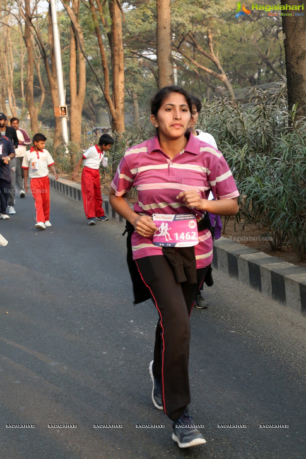 Run For Girl Child by Seva Bharathi at Gachibowli Stadium, Hyderabad