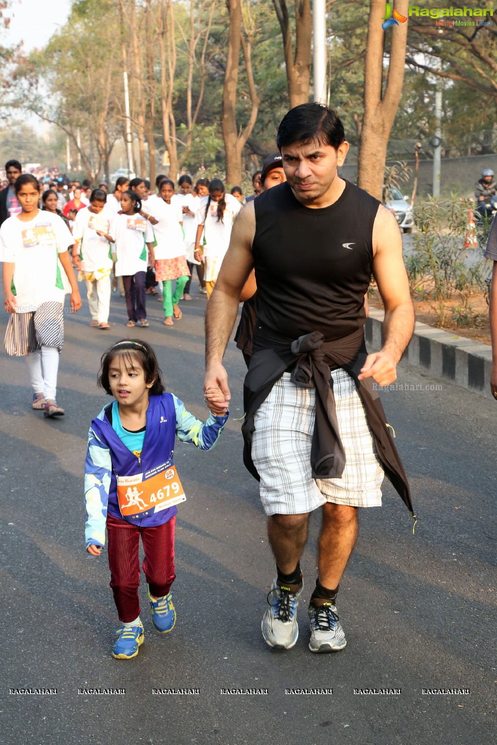 Run For Girl Child by Seva Bharathi at Gachibowli Stadium, Hyderabad