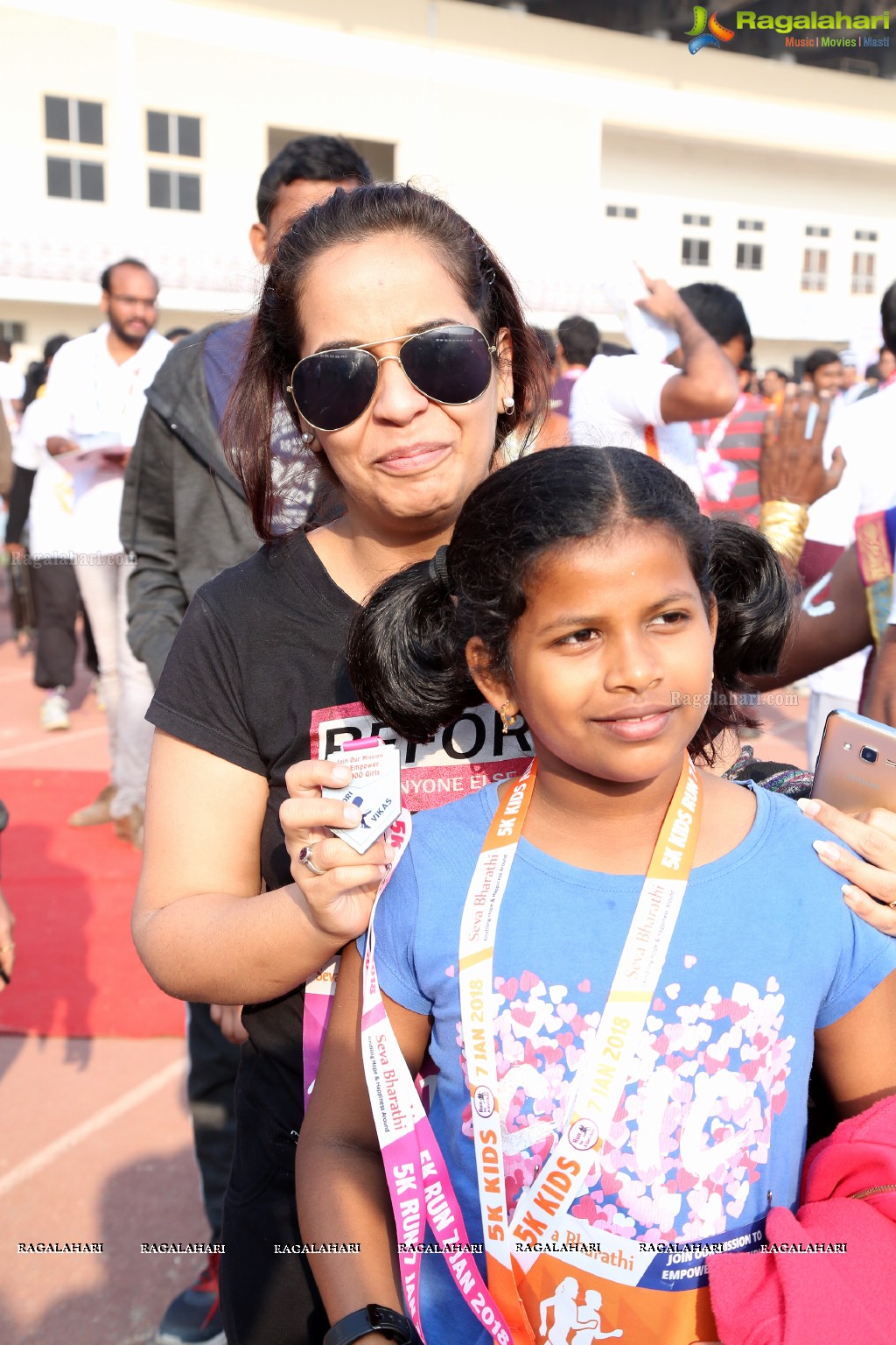 Run For Girl Child by Seva Bharathi at Gachibowli Stadium, Hyderabad