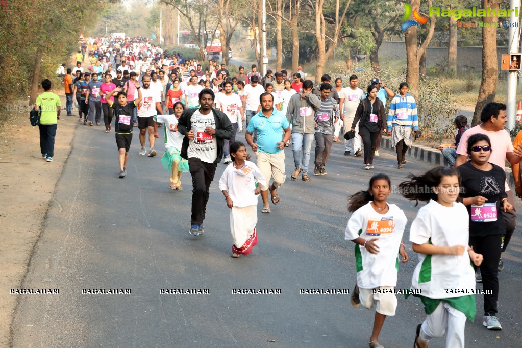 Run For Girl Child by Seva Bharathi at Gachibowli Stadium, Hyderabad